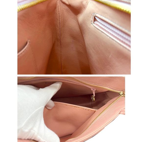 Chanel Reissue Tote Bag Caviar Skin Leather Pink Gold Metal Fittings - Picture 7 of 9